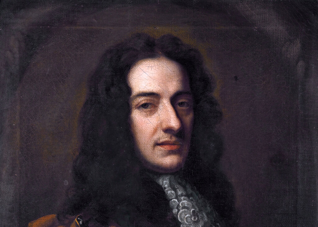Nicola Matteis (c.1640-1714) 
*oil on canvas 
*76 x 65 cm 
*inscribed verso: Nicholas Matteis / G. Kneller F / 1682